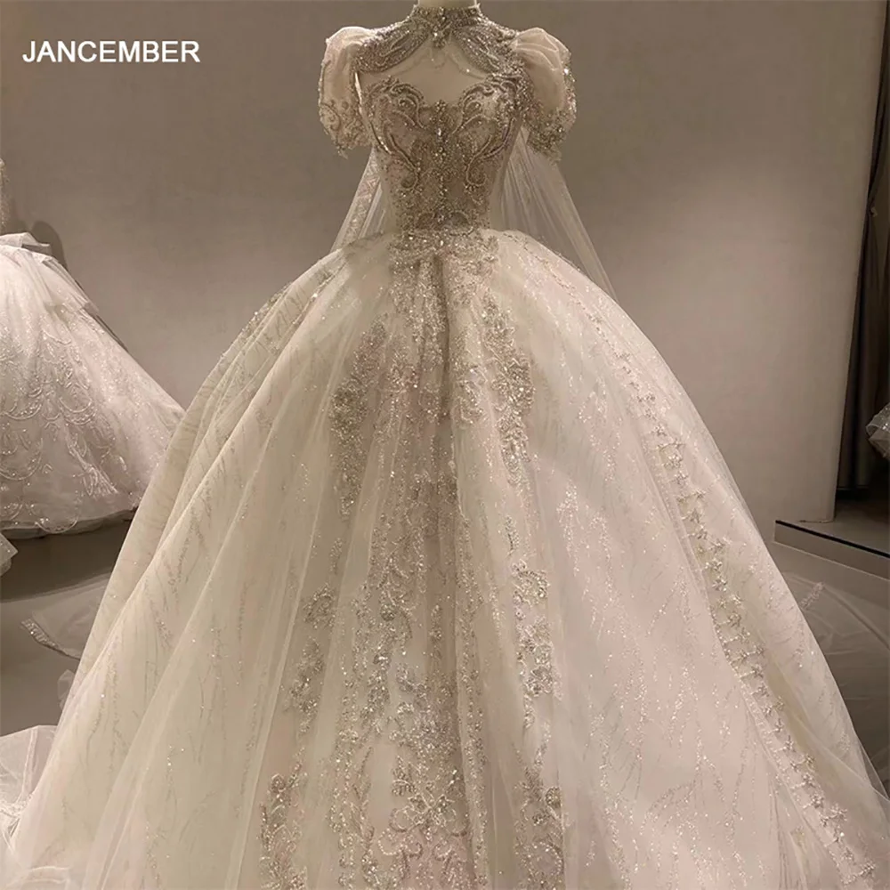 Beaded Customized Luxury Lace White Wedding Dress Short Sleeves Court Train Crystal Bridal Gowns Wedding Gowns свадебно
Beaded Customized Luxury Lace White Wedding Dress Short Sleeves Court Train Crystal Bridal Gowns Wedding Gowns свадебно