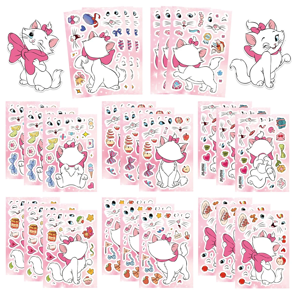 8/16sheets The Aristocats Cartoon Puzzle Stickers Cute Marie Cat Make a Face DIY Funny Assemble Jigsaw Decal Toy Kids Party Gift
8/16sheets The Aristocats Cartoon Puzzle Stickers Cute Marie Cat Make a Face DIY Funny Assemble Jigsaw Decal Toy Kids Party Gift