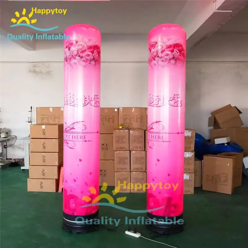 Wedding Decoration Portable LED Multi-Color Lights Tube Advertising Inflatable Light Pillar With Remote Control
Wedding Decoration Portable LED Multi-Color Lights Tube Advertising Inflatable Light Pillar With Remote Control