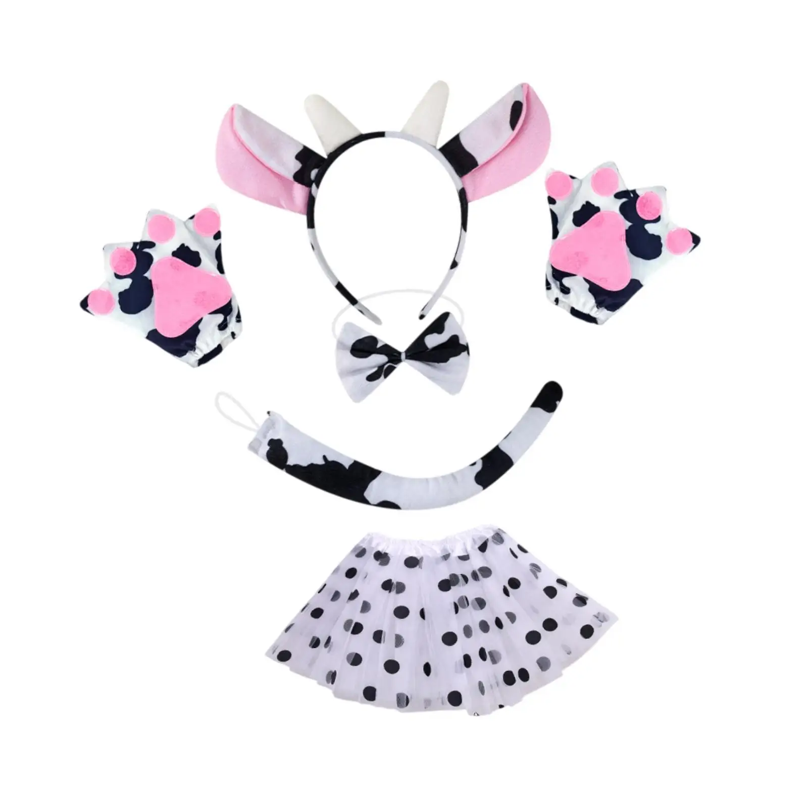 Kids Cowgirl Costume Headband Skirt Animal Ears Tail Complete Set for Fancy Dress Up Themed Carnival Event
Kids Cowgirl Costume Headband Skirt Animal Ears Tail Complete Set for Fancy Dress Up Themed Carnival Event