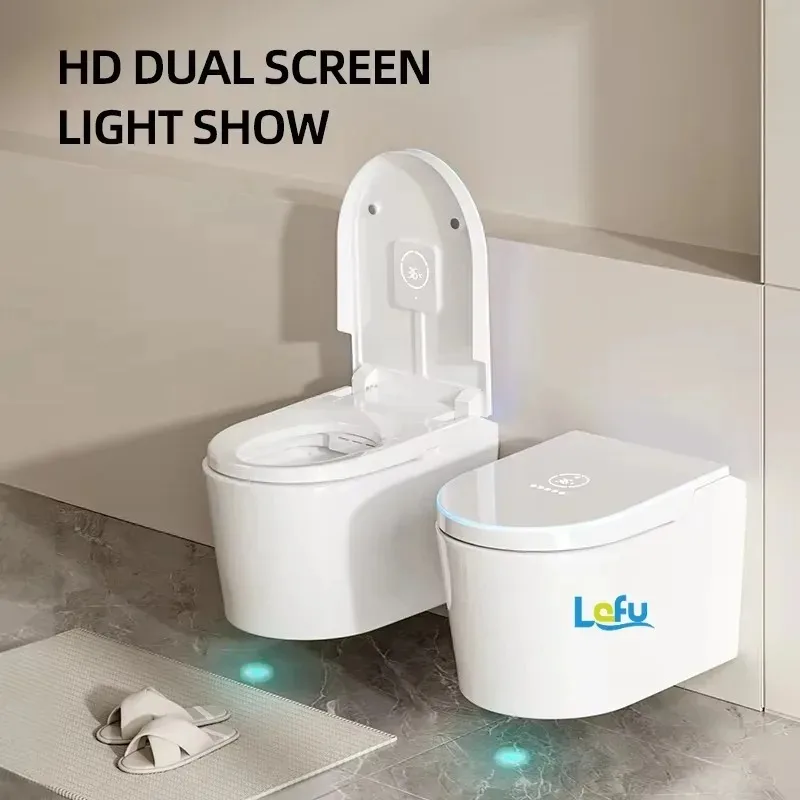 Настенная сантехника небольшого размера белого цвета, шкаф для воды, керамический настенный умный унитаз для ванной комнаты
Настенная сантехника небольшого размера белого цвета, шкаф для воды, керамический настенный умный унитаз для ванной комнаты