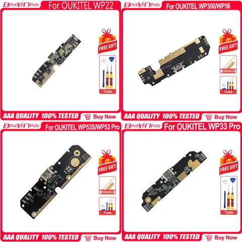 100% Nuovo Originale Per Oukitel WP22 WP300/WP56 WP53S/WP53 Pro WP33 Pro Scheda USB Porta di Ricarica Modulo Scheda Spina USB di Ricambio