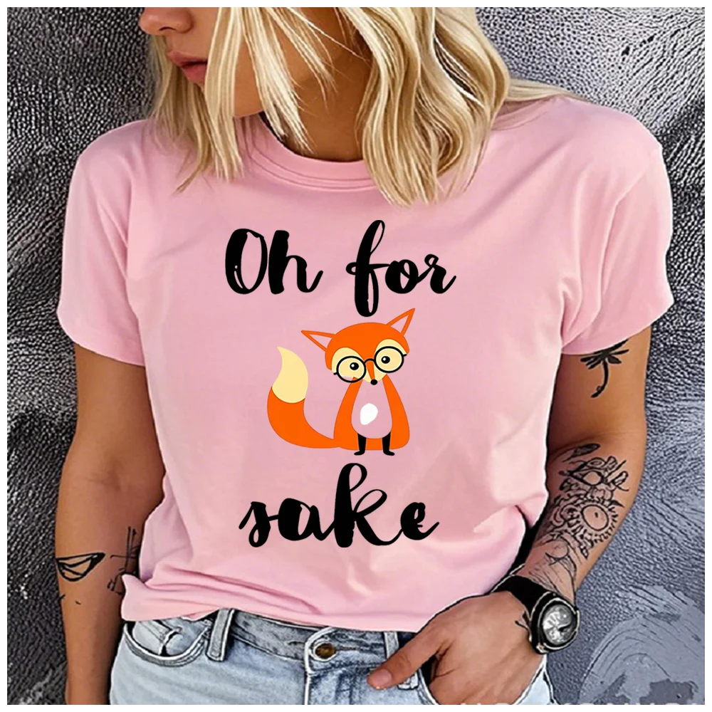 Unisex 100% Cotton Summer Top Oh for fox sake Print Loose round Neck Short Sleeve Fashionable for Astrology Lovers
Unisex 100% Cotton Summer Top Oh for fox sake Print Loose round Neck Short Sleeve Fashionable for Astrology Lovers