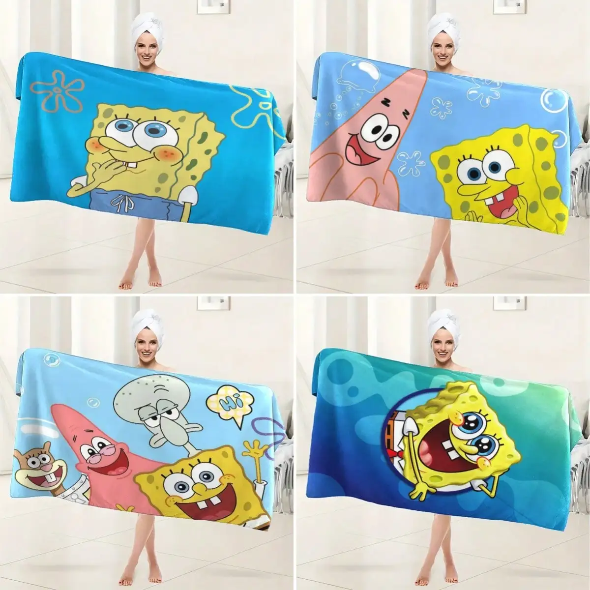 1PC Soft Microfiber Bath Towel with Colorful Cartoon Characters Design, Absorbent for Home, Spa, Gym
1PC Soft Microfiber Bath Towel with Colorful Cartoon Characters Design, Absorbent for Home, Spa, Gym