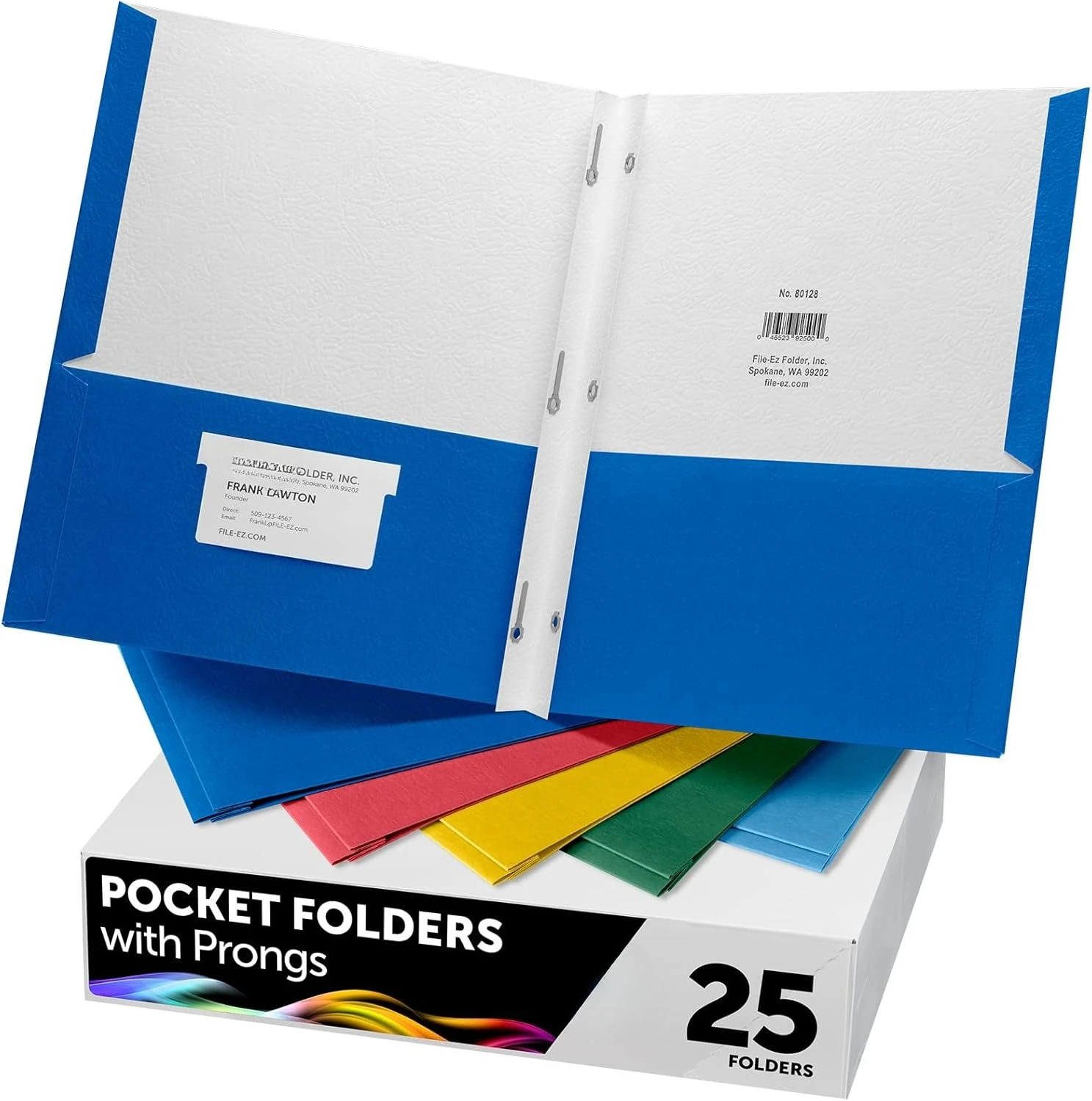 Папки с двумя карманами и трехзубчатыми застежками, разные цвета, 25 штук в упаковке, прочная текстурированная бумага, матовая отделка, формат Letter.
Папки с двумя карманами и трехзубчатыми застежками, разные цвета, 25 штук в упаковке, прочная текстурированная бумага, матовая отделка, формат Letter.