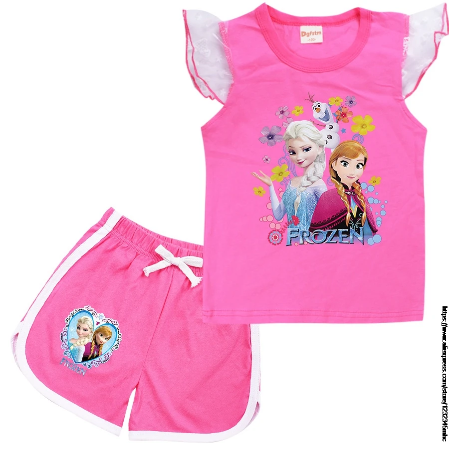 Disney Frozen Elsa Child's Sports wear Boys Girls T Shirt Kids Clothing Sets 2PCS Anna Print Clothes Suit Set Shirt+Short Pants
Disney Frozen Elsa Child's Sports wear Boys Girls T Shirt Kids Clothing Sets 2PCS Anna Print Clothes Suit Set Shirt+Short Pants