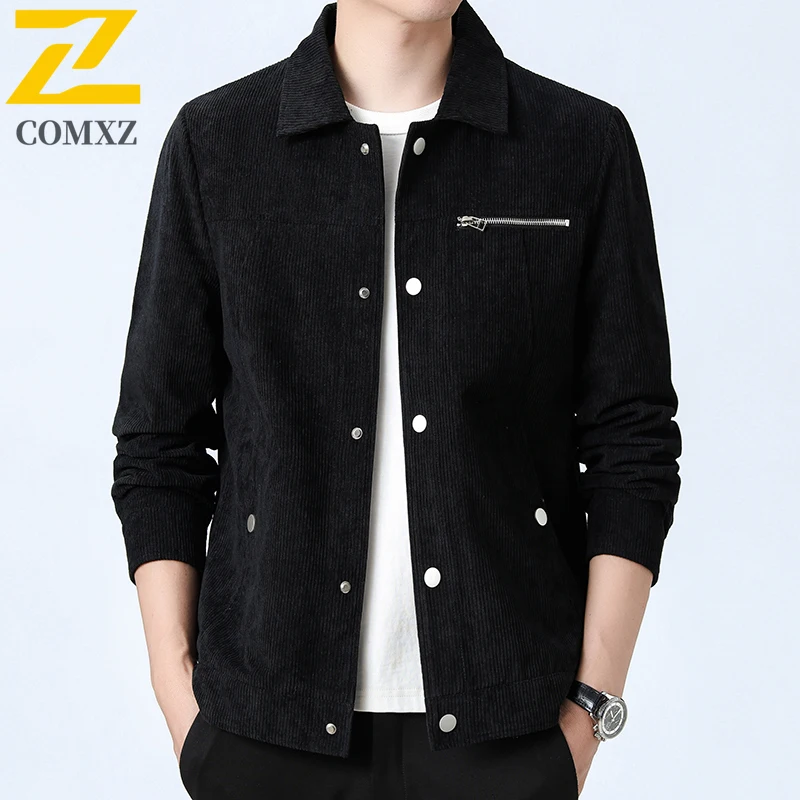 Fashion Corduroy Jacket Men's 2025 Spring and Autumn New Fashion Street Solid Color Lapel Coat Male Casual Business Loose Jacket
Fashion Corduroy Jacket Men's 2025 Spring and Autumn New Fashion Street Solid Color Lapel Coat Male Casual Business Loose Jacket