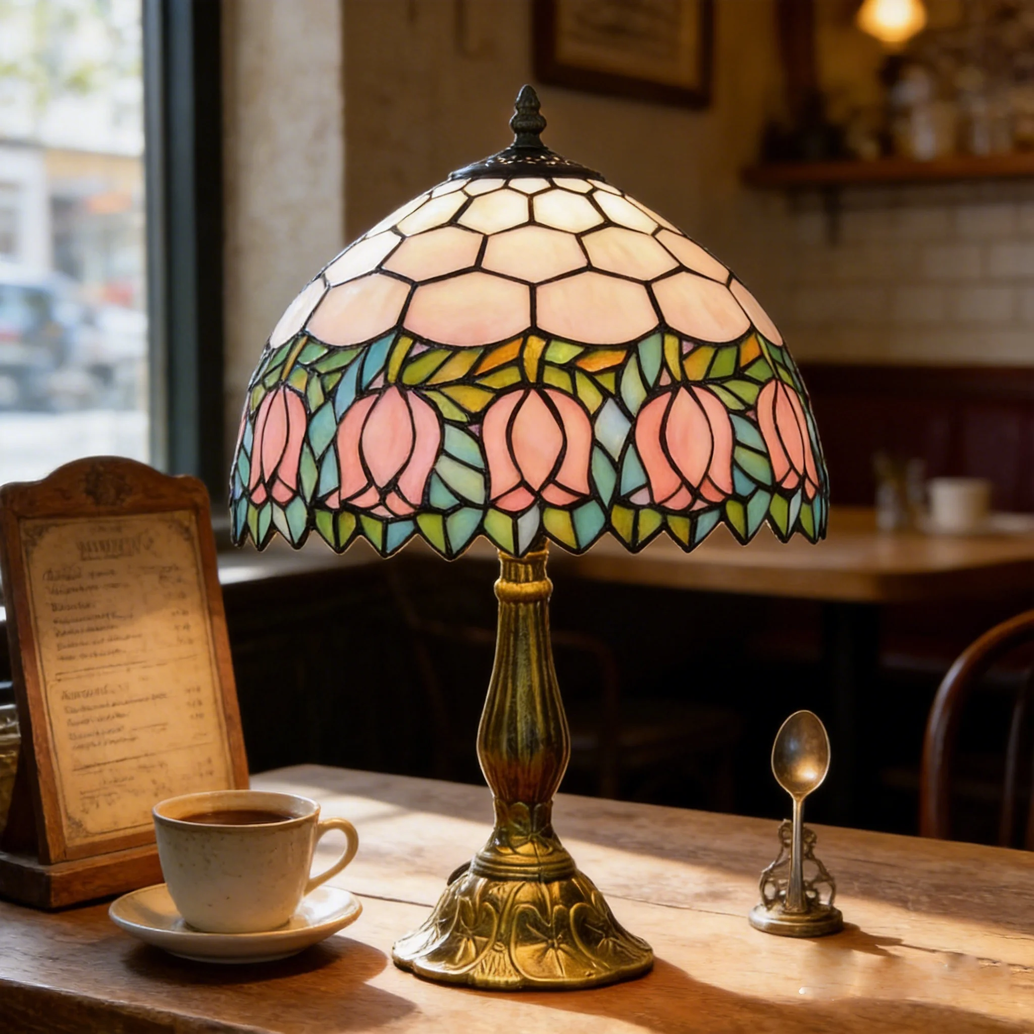 Tiffany Stained Glass Table Lamp Pink Tulip Bedroom Reading Desk Light for Living Room Home Office Decorate Housewarming Gift
Tiffany Stained Glass Table Lamp Pink Tulip Bedroom Reading Desk Light for Living Room Home Office Decorate Housewarming Gift