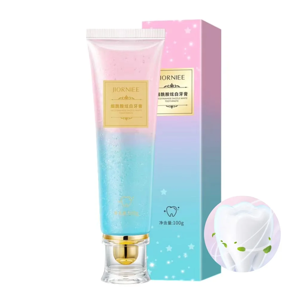 Ниацинамидная отбеливающая зубная паста, удаляющая зубных пятен, предотвращает неприятный запах изо рта, свежесть зубов, чистка полости рта от Carie
Ниацинамидная отбеливающая зубная паста, удаляющая зубных пятен, предотвращает неприятный запах изо рта, свежесть зубов, чистка полости рта от Carie