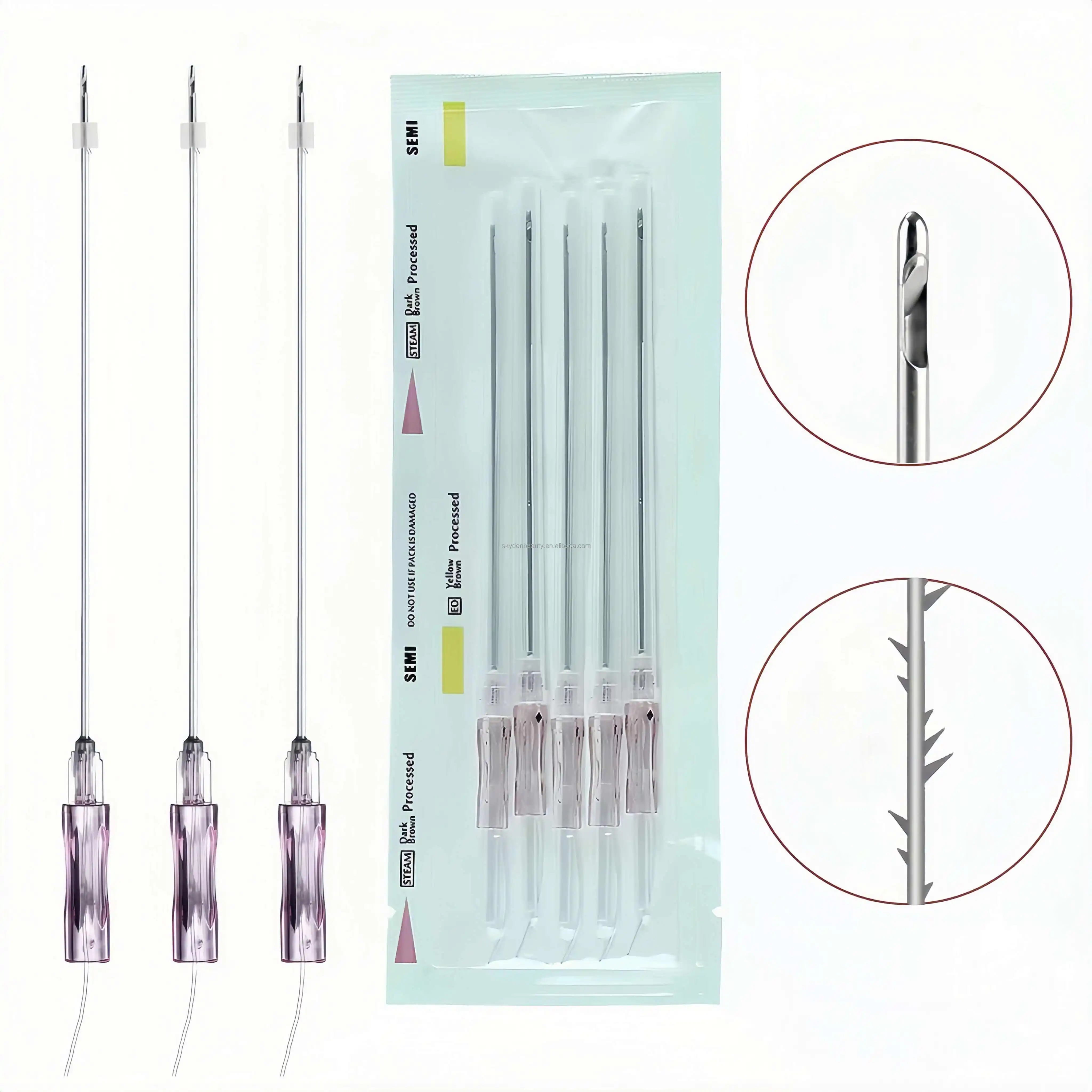 Wholesale 20Pcs Pdo Threads Lift Mono Screw Fox Eye Cog Barbed Nose Face Skin Lift wires Molding line thread Pdo Pcl
Wholesale 20Pcs Pdo Threads Lift Mono Screw Fox Eye Cog Barbed Nose Face Skin Lift wires Molding line thread Pdo Pcl