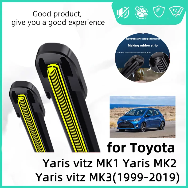 Rubber Car Wiper for Toyota Yaris Vitz MK1 Yaris MK2 Yaris MK3 Front Wiper Blades Brushes Cutter Accessories Windscreen
Rubber Car Wiper for Toyota Yaris Vitz MK1 Yaris MK2 Yaris MK3 Front Wiper Blades Brushes Cutter Accessories Windscreen