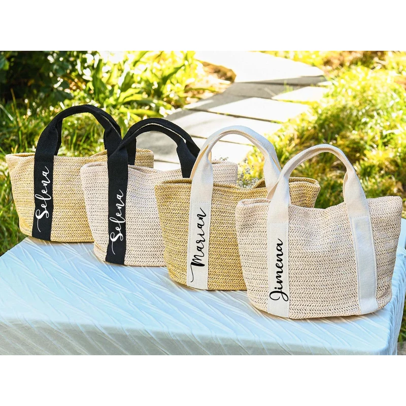 Personalized Beach Straw Tote Bags for Bridesmaid Custom Totes for Her Gifts Wedding Bachelorette Party Bridal Shower Decoration
Personalized Beach Straw Tote Bags for Bridesmaid Custom Totes for Her Gifts Wedding Bachelorette Party Bridal Shower Decoration