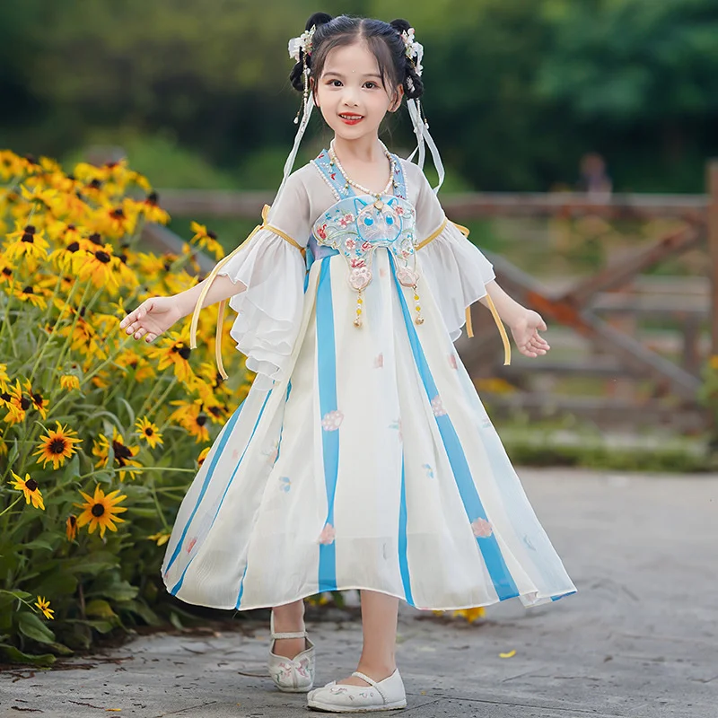 Girls' Han dress autumn 2022 new children's Chinese Tang dress super Fairy Princess Dress Girls' autumn dress
Girls' Han dress autumn 2022 new children's Chinese Tang dress super Fairy Princess Dress Girls' autumn dress