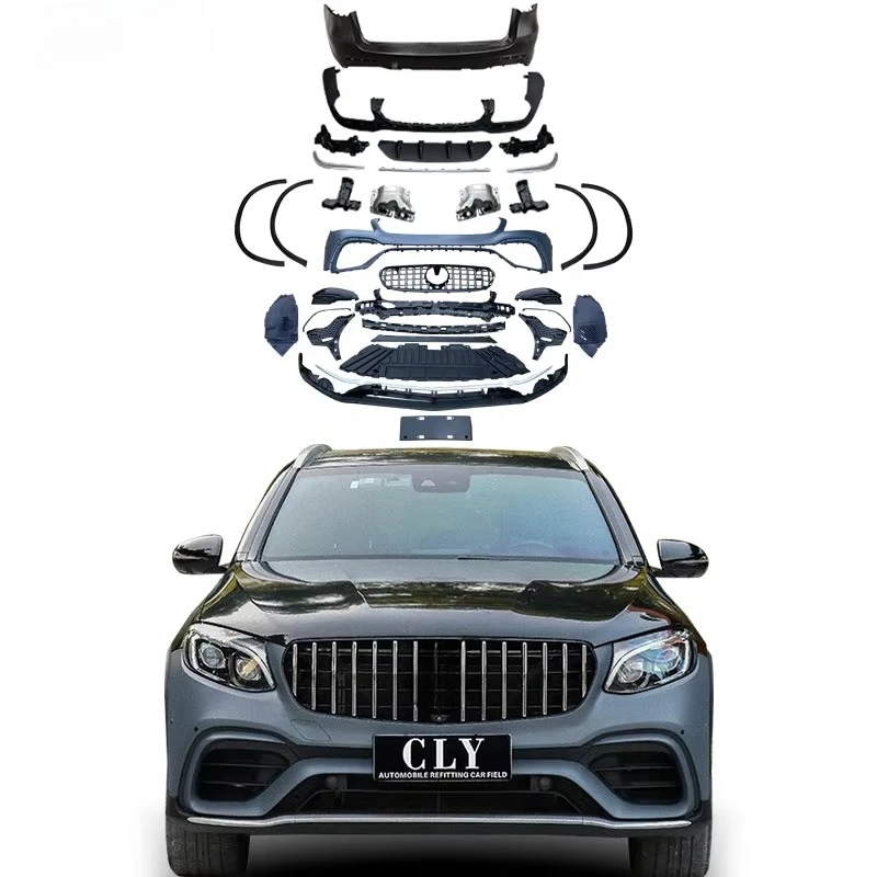 High Quality Car Body Kit 2018 for GLC X253 Upgrade GLC63 Wide Body Kit Front Bumper Grill Hood Fender
High Quality Car Body Kit 2018 for GLC X253 Upgrade GLC63 Wide Body Kit Front Bumper Grill Hood Fender
