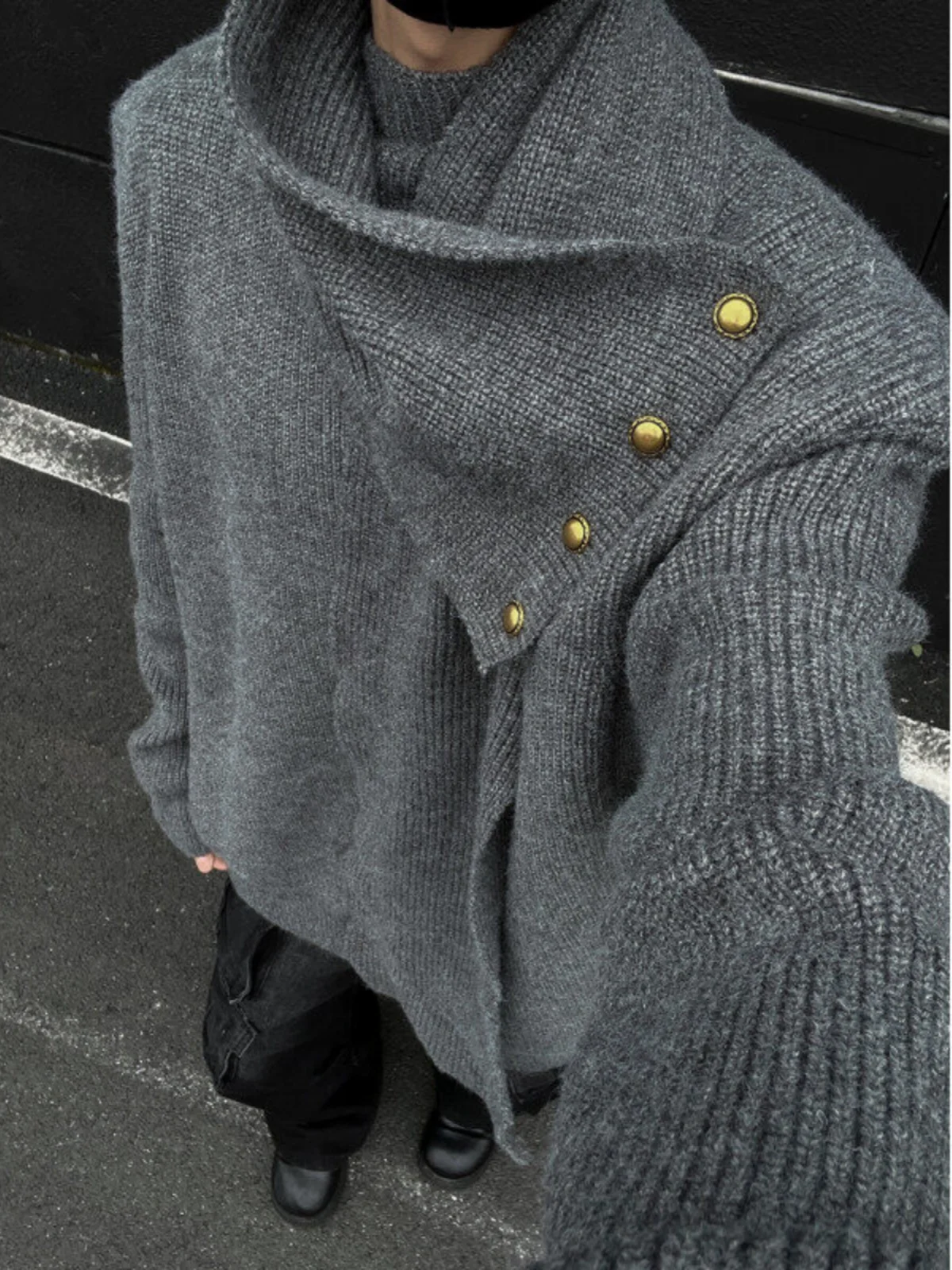 ay High Collar Button Knitted Sweater Men's Winter Design Netie Knitwear Base Layer irt Lazy Premium Outerwear
ay High Collar Button Knitted Sweater Men's Winter Design Netie Knitwear Base Layer irt Lazy Premium Outerwear