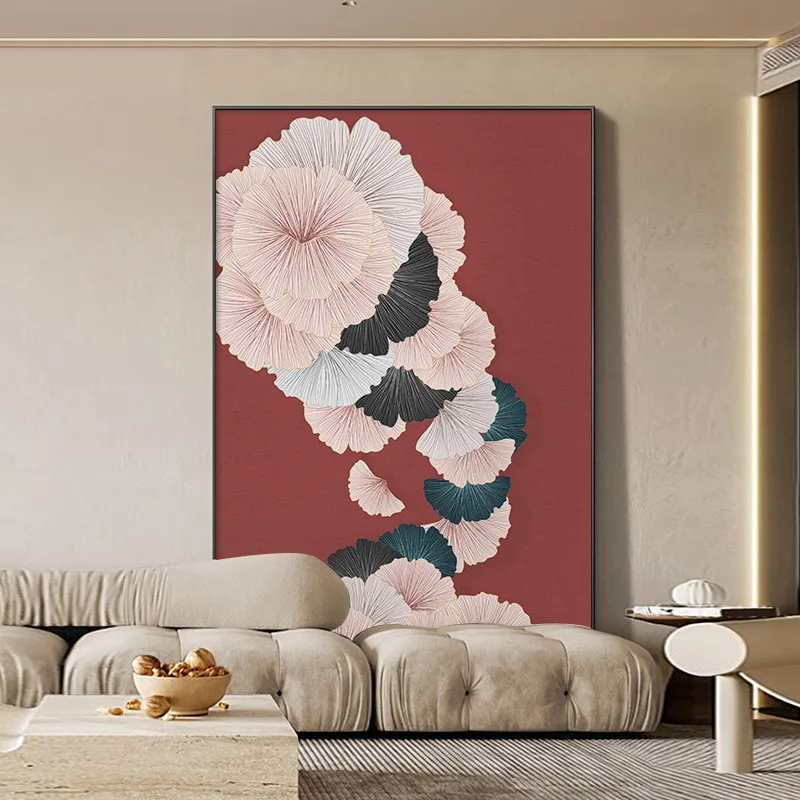Vintage red oil high-end texture abstract decoration porch background wall, canvas painting
Vintage red oil high-end texture abstract decoration porch background wall, canvas painting
