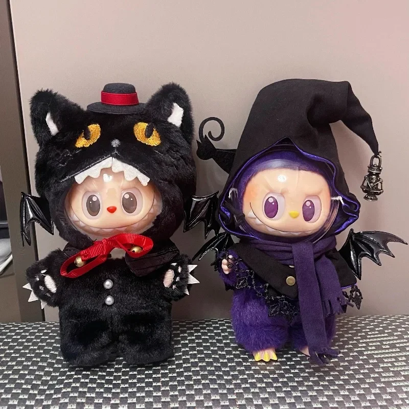 New 17cm For Labubu Doll V1 V2 V3 For Labubu Fashion Witch Clothe Witches And Black Meow Cloak Halloween Costume Series Dress Up 
New 17cm For Labubu Doll V1 V2 V3 For Labubu Fashion Witch Clothe Witches And Black Meow Cloak Halloween Costume Series Dress Up