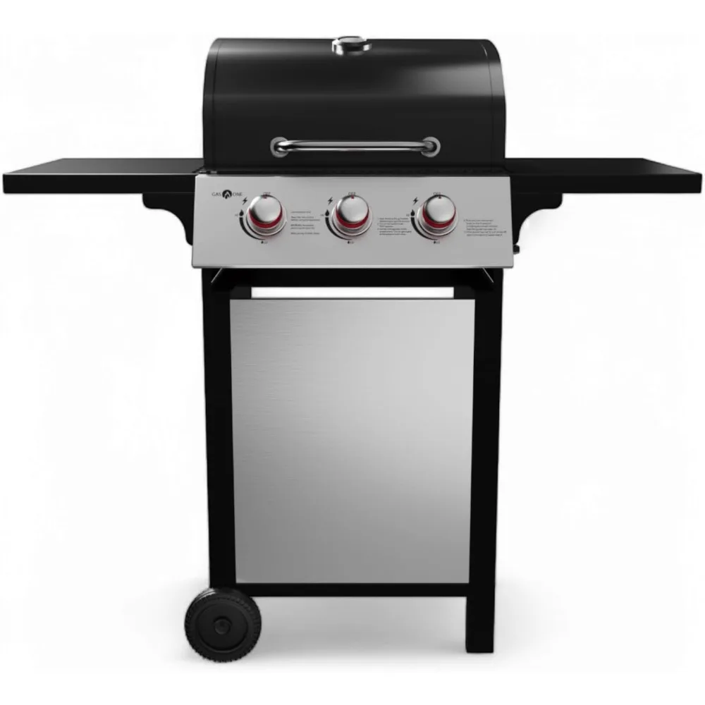 3 Burner Stainless Steel Outdoor Cabinet Style Gas Grill with Wheels High Temperature Paint Coating Elegant Luxurious Black
3 Burner Stainless Steel Outdoor Cabinet Style Gas Grill with Wheels High Temperature Paint Coating Elegant Luxurious Black