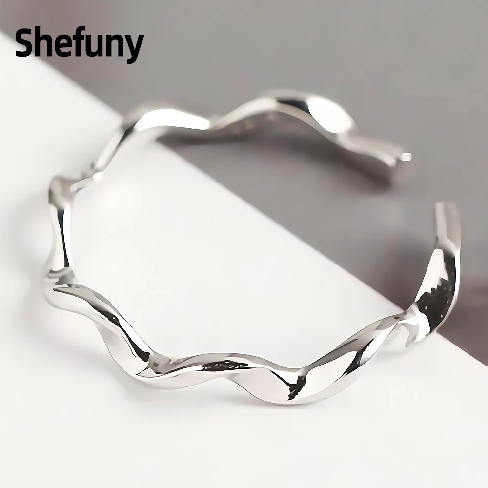 New 925 Sterling Silver Wave Shape Adjustable Finger Rings Irregular Open Size Rings For Women Fine Jewelry Anniversary Gift
New 925 Sterling Silver Wave Shape Adjustable Finger Rings Irregular Open Size Rings For Women Fine Jewelry Anniversary Gift