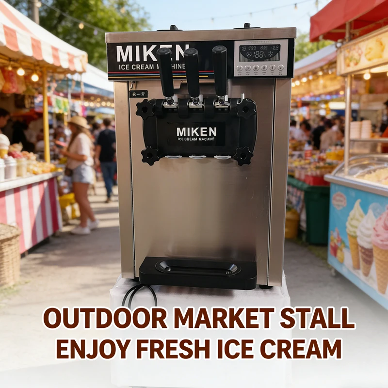 Commercial Electric Soft Ice Cream Machine Desktop Gray Digital Display Specialized Yogurt Freezing Device
Commercial Electric Soft Ice Cream Machine Desktop Gray Digital Display Specialized Yogurt Freezing Device