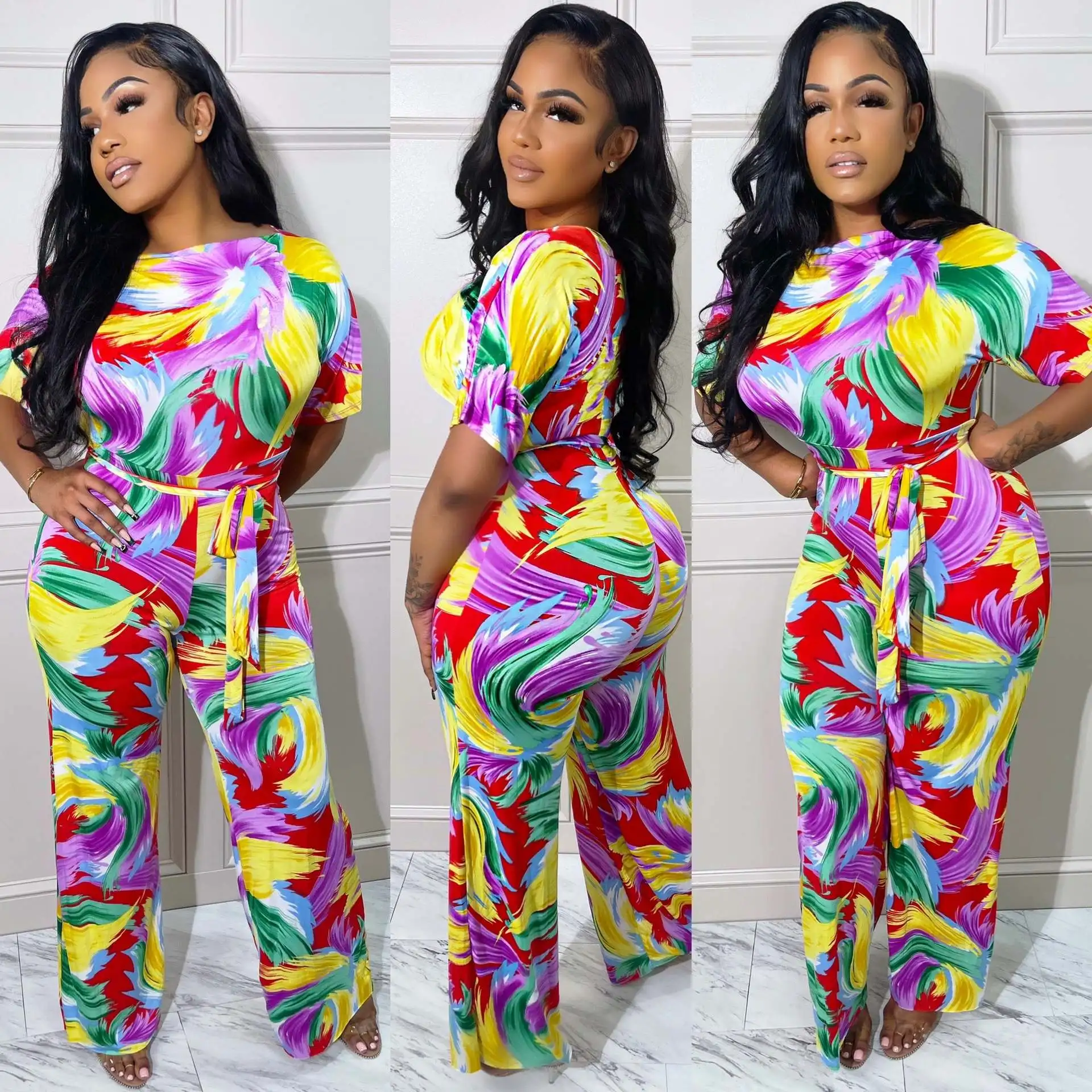 Jumpsuits Women Elegant for Party 2022 Fashion Jumpsuit Short Sleeve High Waisted O Neck Long Rompers Office Overalls
Jumpsuits Women Elegant for Party 2022 Fashion Jumpsuit Short Sleeve High Waisted O Neck Long Rompers Office Overalls