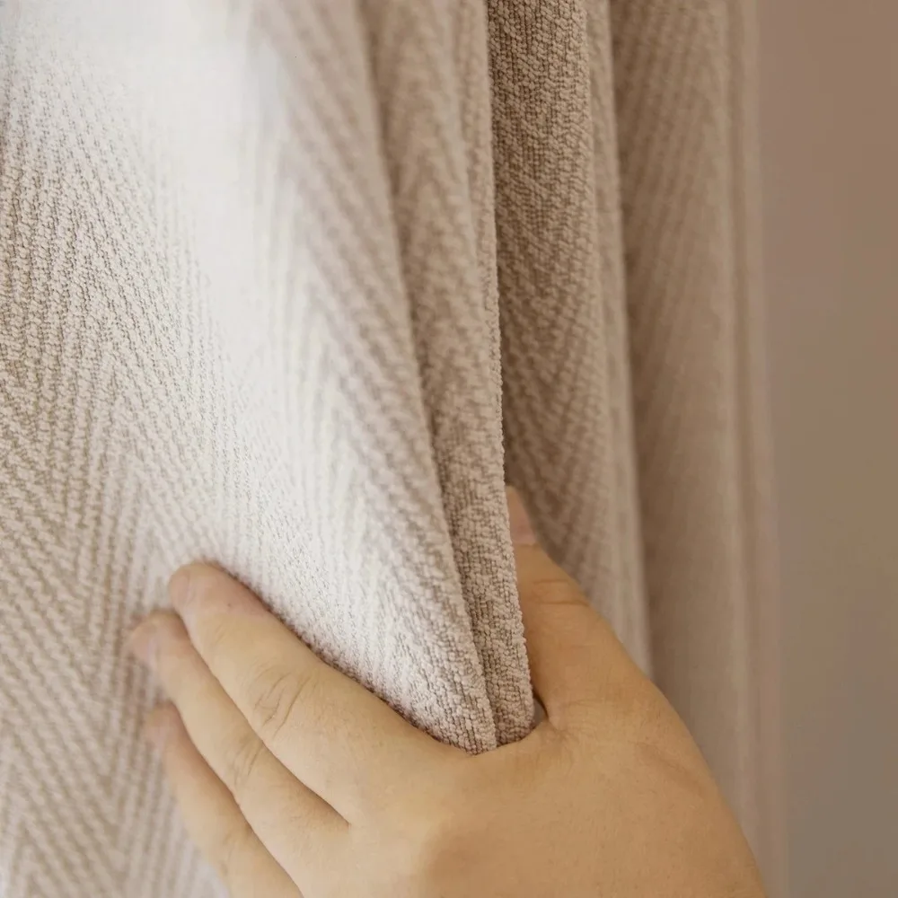 Herringbone Cashmere Jacquard Flannelette Thickened Shading Thermal Insulation Curtains for Living Room Bedroom Custom Tulle
Herringbone Cashmere Jacquard Flannelette Thickened Shading Thermal Insulation Curtains for Living Room Bedroom Custom Tulle
