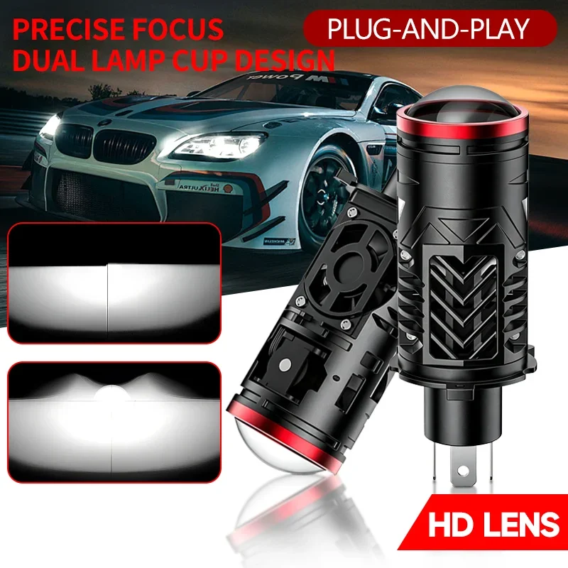 2PCS H4 LED Headlight Bulbs Dual Lamp Cup 17000LM 85W 6000K Plug&Play Error Free Canbus IP68 Waterproof Auto High Low Beam Lamp
2PCS H4 LED Headlight Bulbs Dual Lamp Cup 17000LM 85W 6000K Plug&Play Error Free Canbus IP68 Waterproof Auto High Low Beam Lamp
