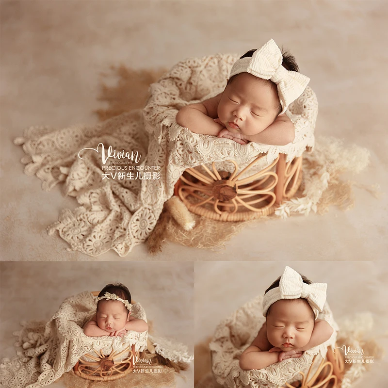 Newborn Photography Props Lace Blanket White Cute Headband 0-1month Styling Basket Baby Birth Commemorative Photo Accessories
Newborn Photography Props Lace Blanket White Cute Headband 0-1month Styling Basket Baby Birth Commemorative Photo Accessories