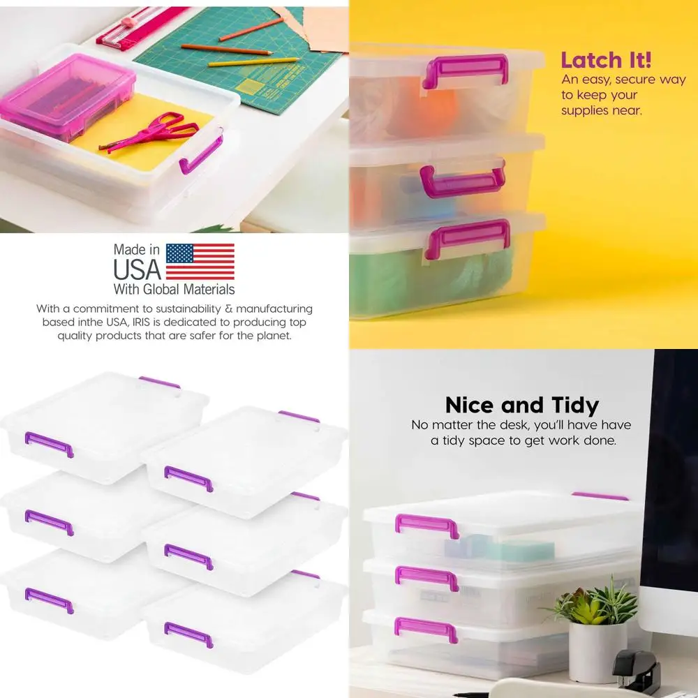 Упаковка из 6 прозрачных штабелируемых пластиковых контейнеров для хранения с крышками, небольшие органайзеры для художественных, офисных и университетских товаров
Упаковка из 6 прозрачных штабелируемых пластиковых контейнеров для хранения с крышками, небольшие органайзеры для художественных, офисных и университетских товаров