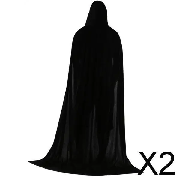 Hooded Velvet Gothic Cloak Long Halloween Cape for Adults Unisex Vampire Witch Cosplay Events
Hooded Velvet Gothic Cloak Long Halloween Cape for Adults Unisex Vampire Witch Cosplay Events