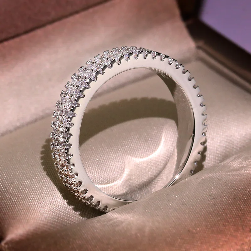 Buyee 925 Sterling Silver Ring Light Full White Zircon Ring Finger for Woman Girl Classic Luxury Wedding Fine Jewelry Circle
Buyee 925 Sterling Silver Ring Light Full White Zircon Ring Finger for Woman Girl Classic Luxury Wedding Fine Jewelry Circle