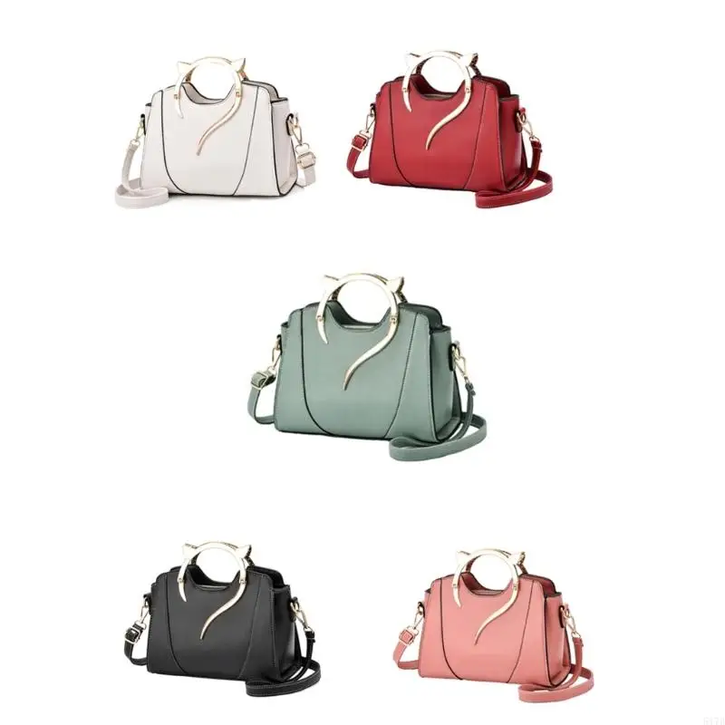 Women PU Leather Solid Crossbody Bag Shoulder Handbag with Cat Top Handle Zippered Large Capacity Messenger Bag Purse
Women PU Leather Solid Crossbody Bag Shoulder Handbag with Cat Top Handle Zippered Large Capacity Messenger Bag Purse