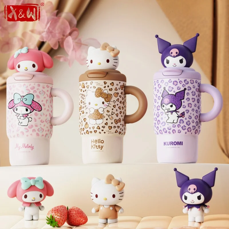 X&W Sanrio 650ML Thermos Cup Cartoon HelloKitty Kuromi Insulated Bottle with Handle&Straw&Doll Lid Keep Hot/Cold Coffee Milk Mug
X&W Sanrio 650ML Thermos Cup Cartoon HelloKitty Kuromi Insulated Bottle with Handle&Straw&Doll Lid Keep Hot/Cold Coffee Milk Mug