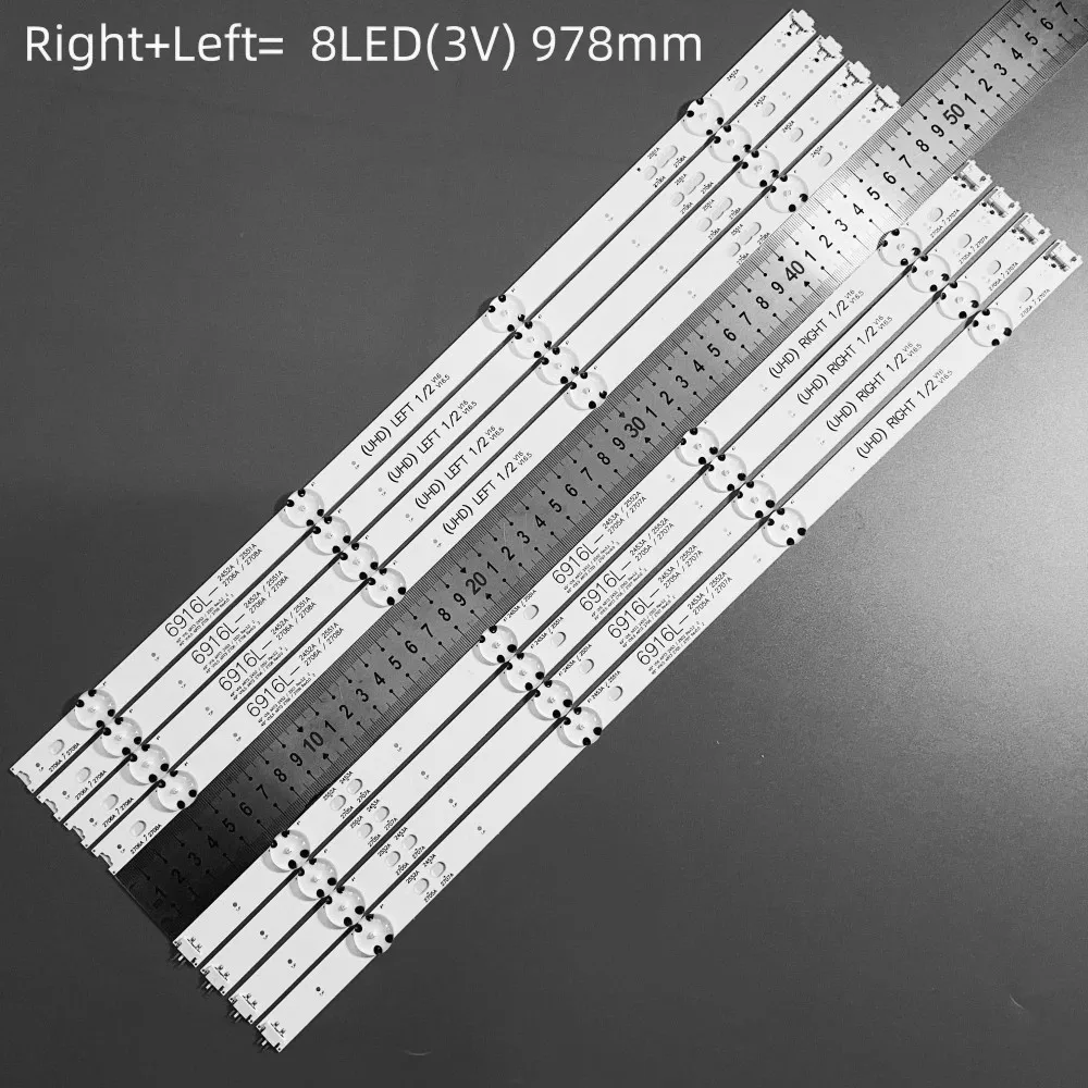 Светодиодная лента для подсветки для LG 49LH570V 49LH590V 49LJ58300W 49LW55S 49UH594 Bars 49 "V16 V16.5 ART3 2552 2705 Rev3.2 2 6916L-2705A
Светодиодная лента для подсветки для LG 49LH570V 49LH590V 49LJ58300W 49LW55S 49UH594 Bars 49 "V16 V16.5 ART3 2552 2705 Rev3.2 2 6916L-2705A
