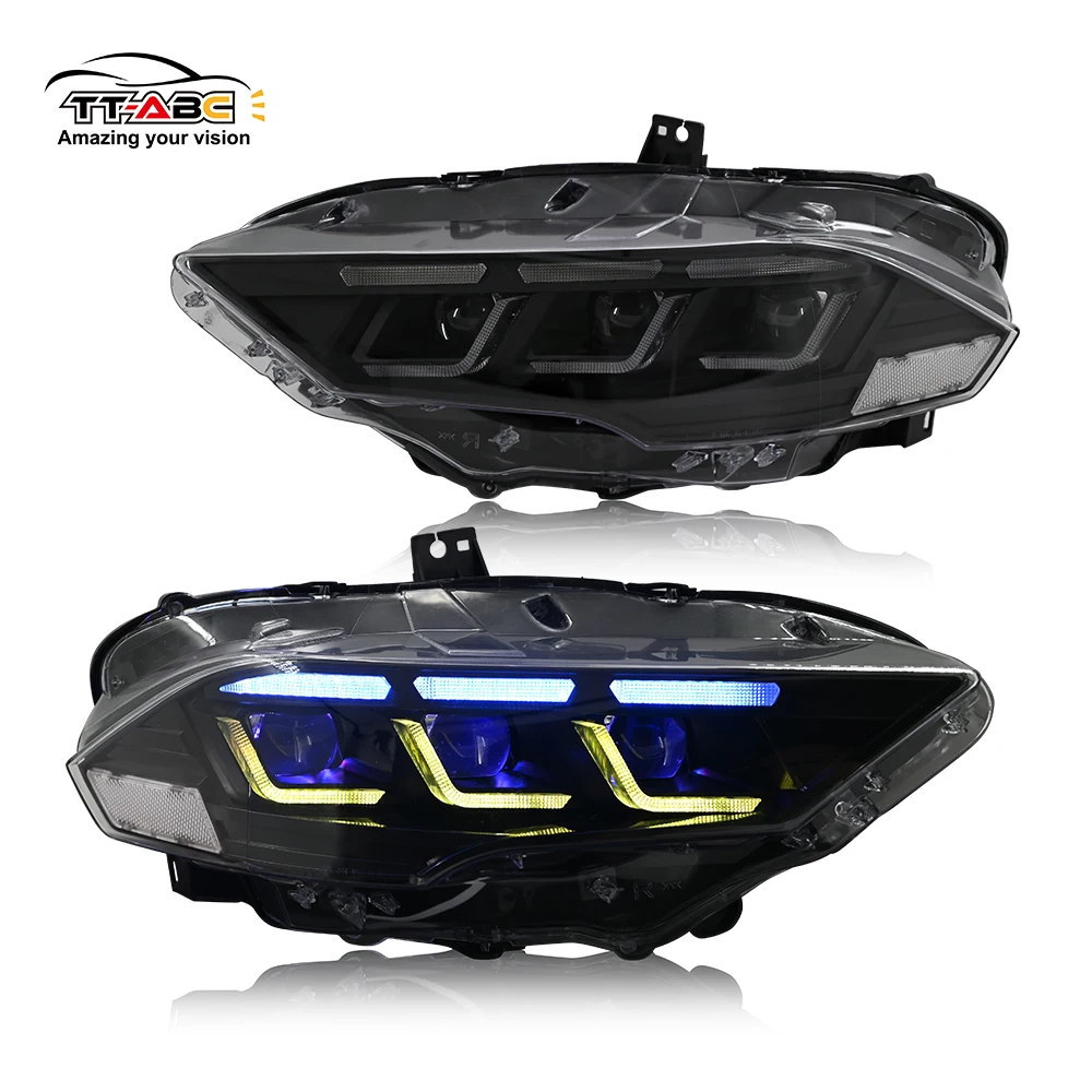 TT-ABC Factory Wholesale RGB Headlights for 2018-2023 Ford S650 Mustang Full Led Front Lamp Sequential Turn signal Assembly
TT-ABC Factory Wholesale RGB Headlights for 2018-2023 Ford S650 Mustang Full Led Front Lamp Sequential Turn signal Assembly