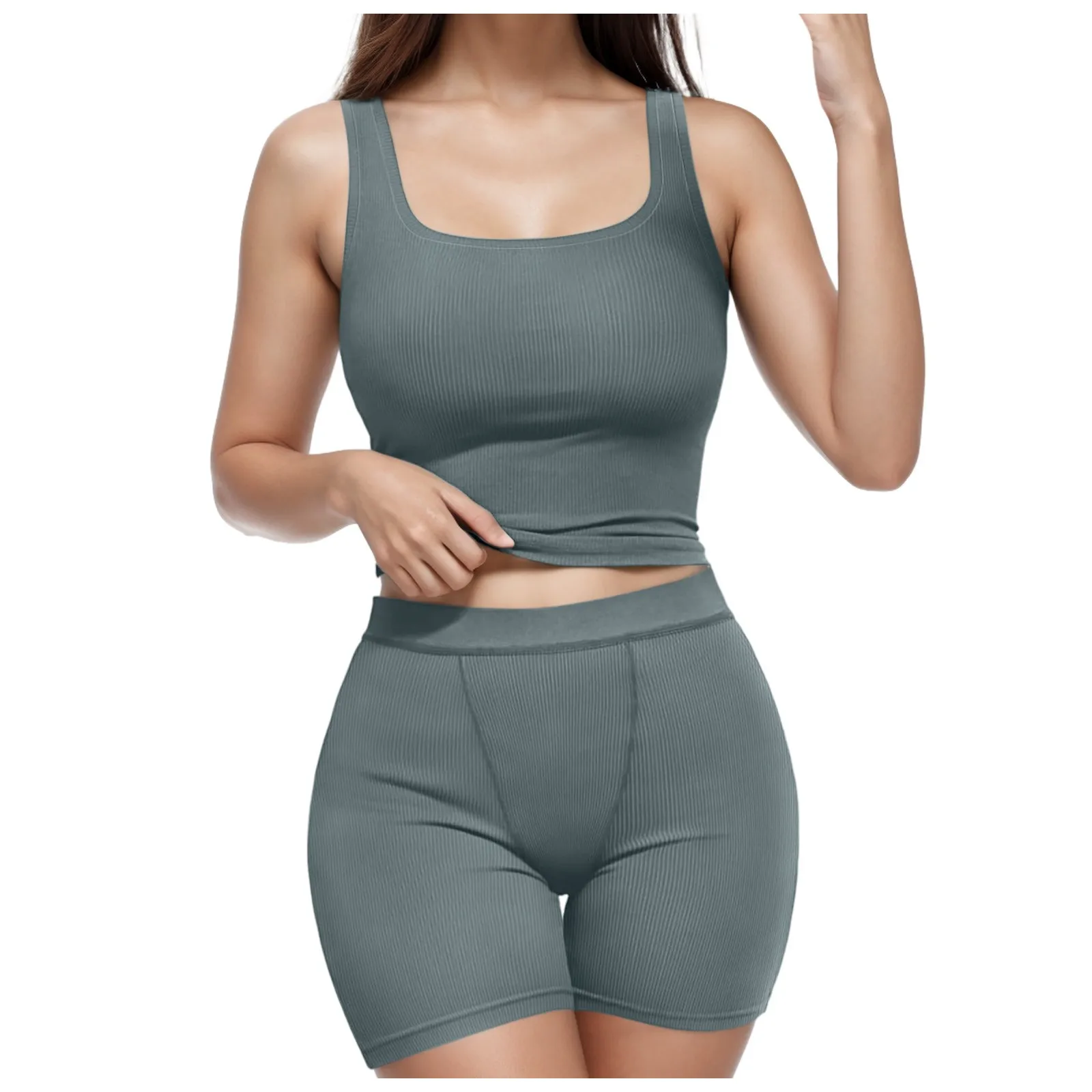 Women Workout Suit Yoga Matching 2 Piece Sets Cropped Tank Tops And Lift Buttocks Shorts Suit High Waist Fitness Active Wear
Women Workout Suit Yoga Matching 2 Piece Sets Cropped Tank Tops And Lift Buttocks Shorts Suit High Waist Fitness Active Wear