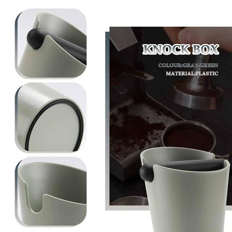 A26F-Coffee Knock Box, мельница для кофе, мусорная корзина, противоскользящая коробка для остатков кофейного порошка, инструменты для кофе, ведро, аксессуары для кафе
A26F-Coffee Knock Box, мельница для кофе, мусорная корзина, противоскользящая коробка для остатков кофейного порошка, инструменты для кофе, ведро, аксессуары для кафе