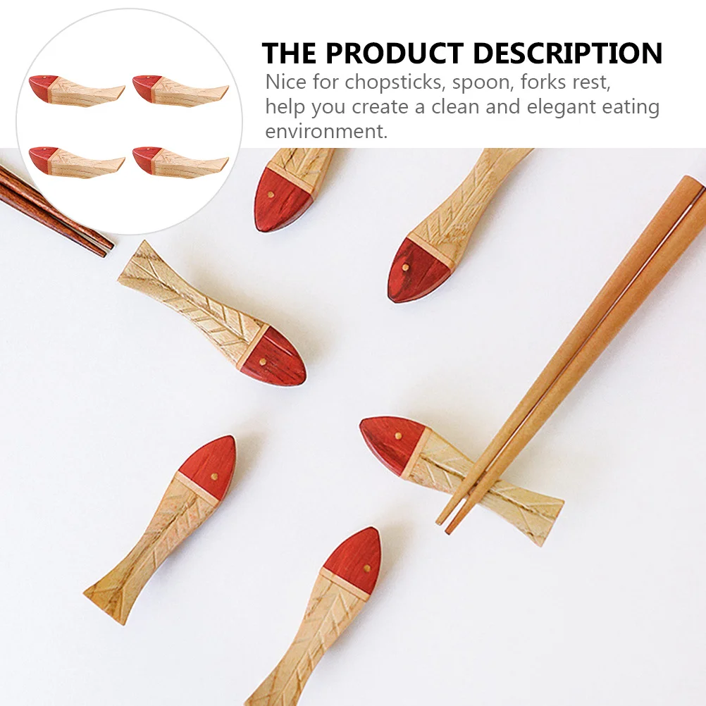 4pcs Red Sandalwood Fish Shaped Wooden Chopstick Racks Portable Lightweight Reusable Creative Storage Rest Stand For Dining
4pcs Red Sandalwood Fish Shaped Wooden Chopstick Racks Portable Lightweight Reusable Creative Storage Rest Stand For Dining