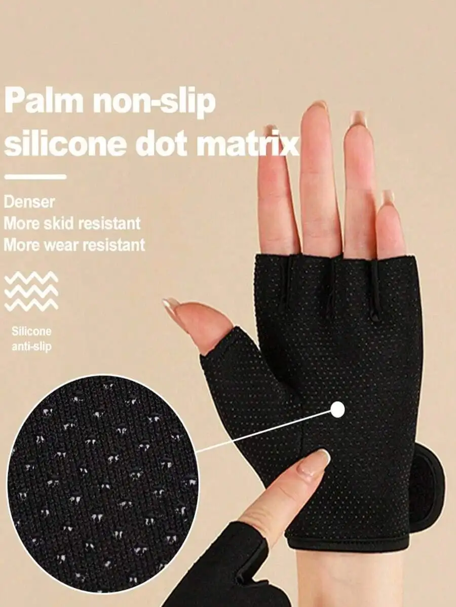 Unisex Fingerless Cycling Gloves With Silicone Dot Palm Anti-Slip Breathable Half Finger For Biking Fishing Fitness
Unisex Fingerless Cycling Gloves With Silicone Dot Palm Anti-Slip Breathable Half Finger For Biking Fishing Fitness