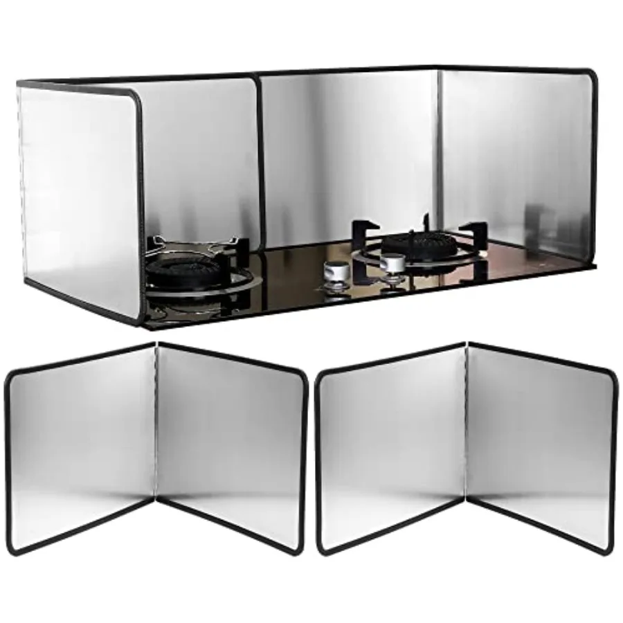 Grease Splatter Guard 2 Pieces 2 Sided Splash Guard for Stove Foldable Backsplash Protector Behind Stove Nonstick Stainless Ste
Grease Splatter Guard 2 Pieces 2 Sided Splash Guard for Stove Foldable Backsplash Protector Behind Stove Nonstick Stainless Ste
