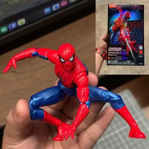 Blokees Spider Man Brand New Day Champion Class Version Assembled Model Action Figure Collectible Display Adult Model Toys Gifts