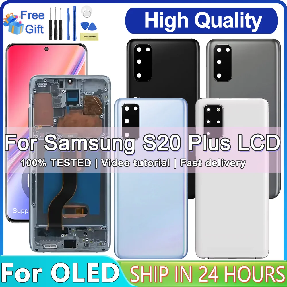 Super OLED for Samsung S20 Plus S20+ G985 G985F G985F/DS Lcd Display with Frame Digital Touch Screen Assembly S20 Plus Display
Super OLED for Samsung S20 Plus S20+ G985 G985F G985F/DS Lcd Display with Frame Digital Touch Screen Assembly S20 Plus Display