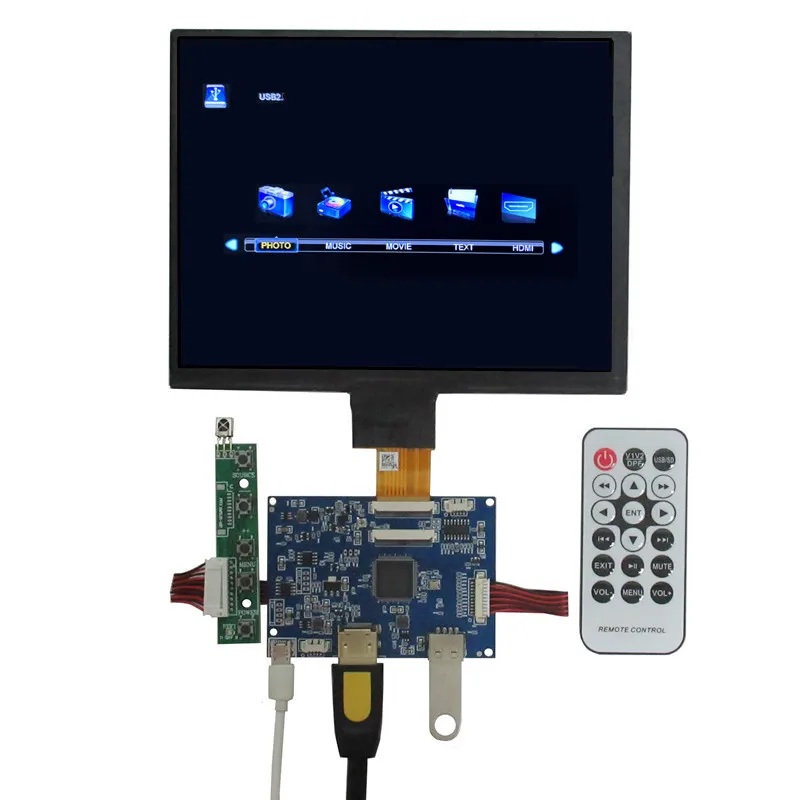 8 Inch 1024*768 IPS LCD Screen Display Monitor Driver Control Board U Disk HDMI For Raspberry Pi Banana/Orange Pi Computer PC
8 Inch 1024*768 IPS LCD Screen Display Monitor Driver Control Board U Disk HDMI For Raspberry Pi Banana/Orange Pi Computer PC