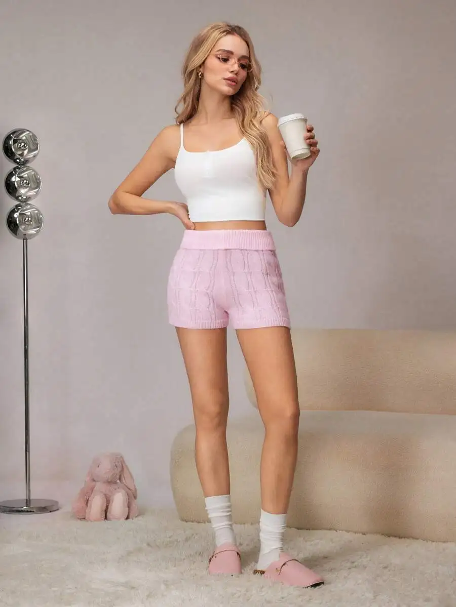 Womens Solid Color Knit Shorts Pajama Bottoms
Womens Solid Color Knit Shorts Pajama Bottoms