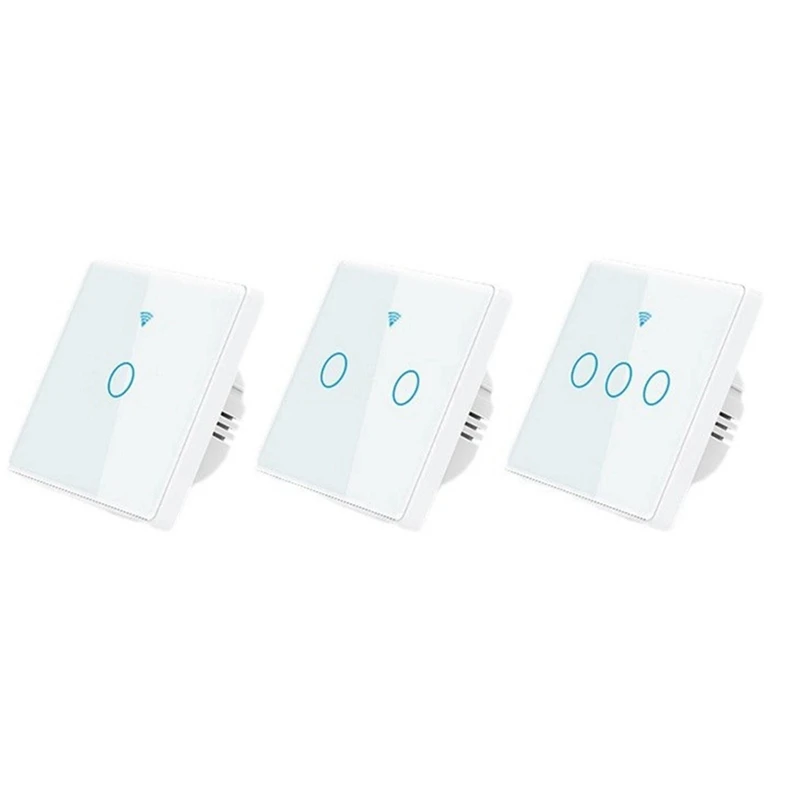 Wi-Fi Wall Switch, Smart Touch Screen Control For Alexa,Intelligent Light Switch, Used To Adjust The Light
Wi-Fi Wall Switch, Smart Touch Screen Control For Alexa,Intelligent Light Switch, Used To Adjust The Light