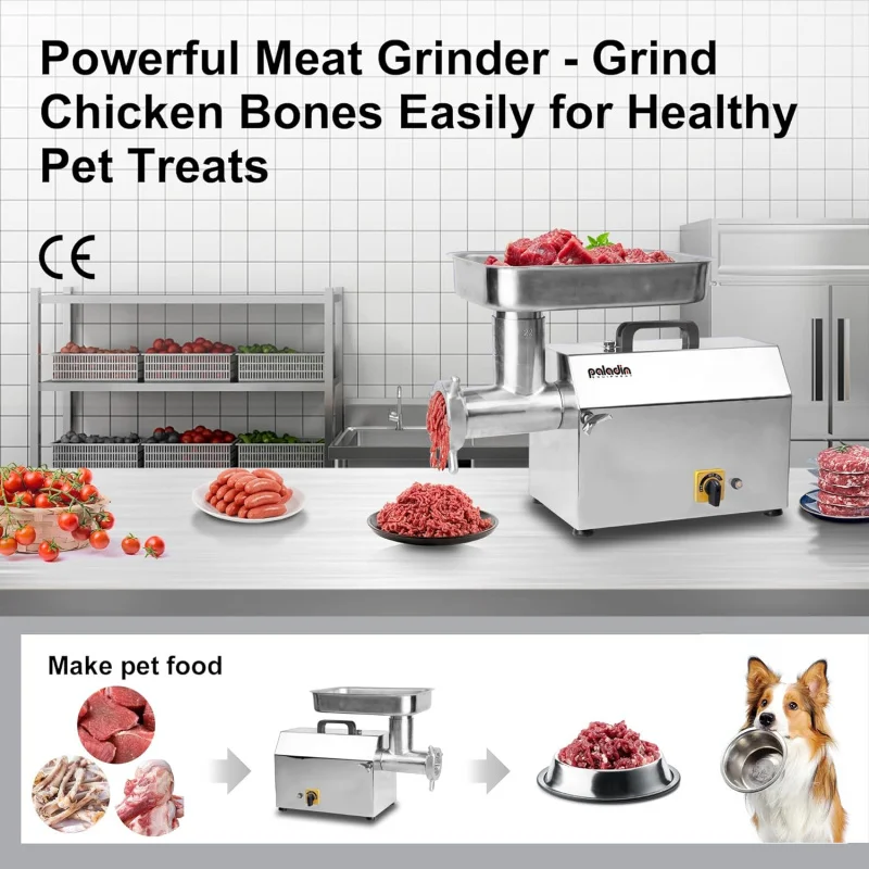 (UUX)#32 Electric Commercial Machine, 21 lbs Per Minute, 2 HP Duty Stainless Steel Meat grinder with sausage sufffer, Ideal UZ
(UUX)#32 Electric Commercial Machine, 21 lbs Per Minute, 2 HP Duty Stainless Steel Meat grinder with sausage sufffer, Ideal UZ