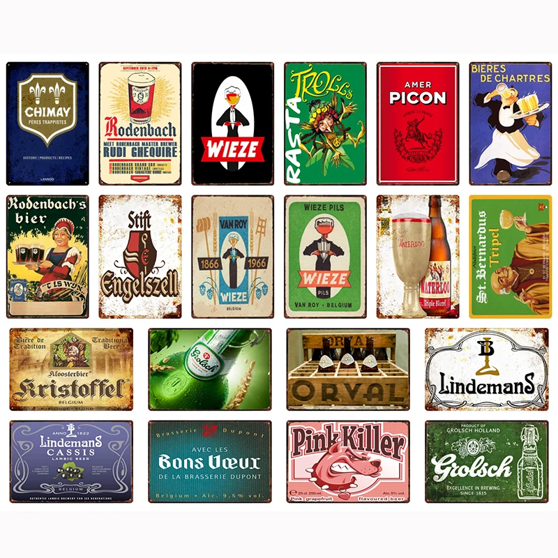 Belgium Beer Retro WIEZE MAES TRIPEL Vintage Metal Tin Signs Poster Decor for Room Bar Pub Club Man Cave Wall Decoration A-097
Belgium Beer Retro WIEZE MAES TRIPEL Vintage Metal Tin Signs Poster Decor for Room Bar Pub Club Man Cave Wall Decoration A-097