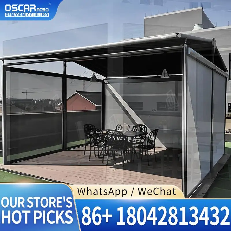 Анти-УФ-ветрозащитный выдвижной моторизованный солнцезащитный козырек для патио, уличные шторы для сада, балкона, террасы, рулонные шторы
Анти-УФ-ветрозащитный выдвижной моторизованный солнцезащитный козырек для патио, уличные шторы для сада, балкона, террасы, рулонные шторы