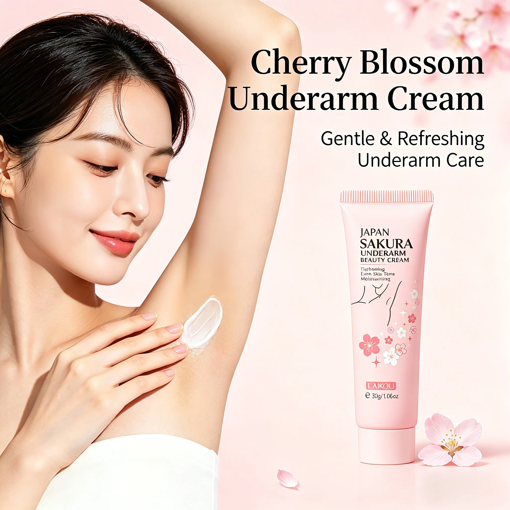 LAIKOU Japan Sakura Underarm Beauty Cream Tightening Even Skin Tone Moisturizing Whitening Body Care 30g 1/2/5PCS
LAIKOU Japan Sakura Underarm Beauty Cream Tightening Even Skin Tone Moisturizing Whitening Body Care 30g 1/2/5PCS