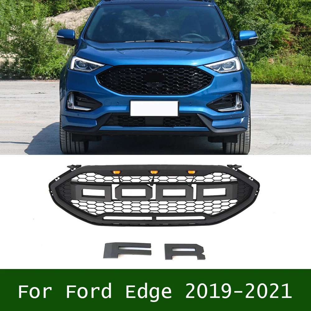 Honeycomb Amber LED Lights ABS Grills Grid Mesh Style Bumper Mask Cover Front Middle Racing Grille For Ford Edge 2019-2021
Honeycomb Amber LED Lights ABS Grills Grid Mesh Style Bumper Mask Cover Front Middle Racing Grille For Ford Edge 2019-2021